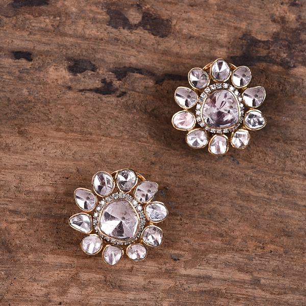 Flipkart.com - Buy Manath Ethnic Kundan Diamond Studs Earrings Set  Jewellery for Women and Girls Alloy Stud Earring Online at Best Prices in  India