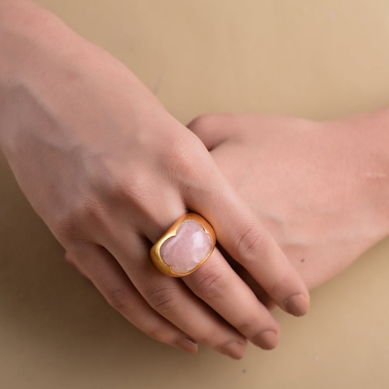 MUTED GOLD ORGANIC RING