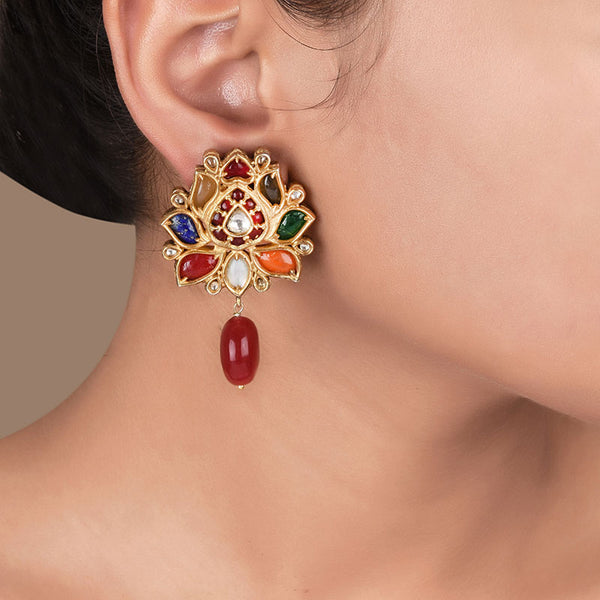 Navaratna earrings sale